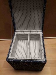 Coffret carr bleu Bote  couture