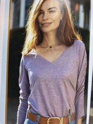 T-Shirt "Tessa" en jersey  manches plisses