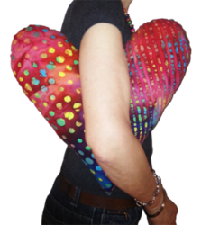 Couture solidaire  : Coussin coeur pour malade 