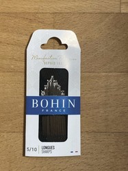 Aiguilles longues pour couture main