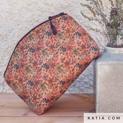 Pochette en lige double et avec Fermeture  glissire