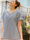 Top en jersey manches courtes avec pattes de boutonnage