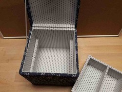 Coffret carr bleu Bote  couture