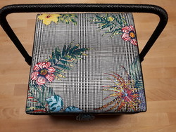 Grande bote  couture carre  motifs fleuris