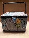 Grande bote  couture carre  motifs fleuris