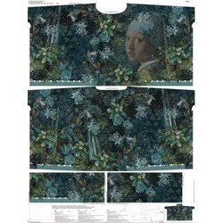 Mon poncho en sweat "La jeune fille  la perle"